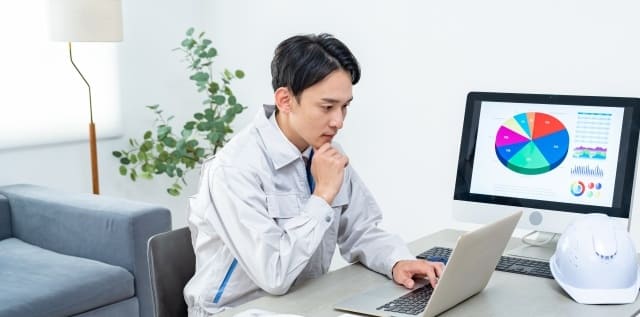 見積もりページを見てから問い合わせてくるお客様と、会話が深まるイメージ