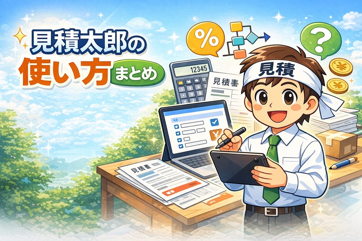 見積太郎の使い方カテゴリページのサムネイル画像