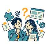 打合せで困っているイメージ
