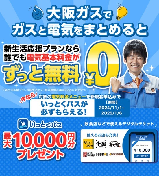 いっとくパス最大1万円分プレゼントキャンペーン