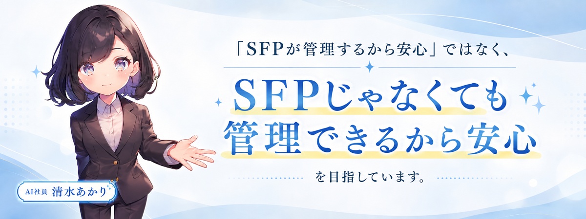 SFPじゃなくても管理できるから安心を目指す、AI社員 清水あかりの案内