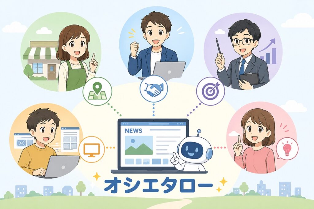 広がる繋がるオシエタローのイメージ画像